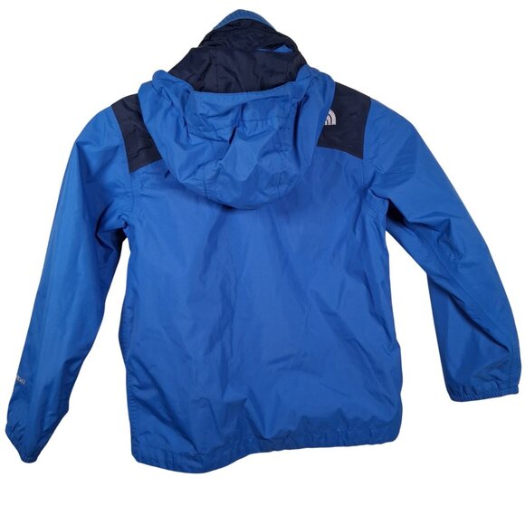 The North Face Hyvent Jacket Youth Boys XS 6 Blue Roll Away Hood Lightweight - Picture 3 of 16
